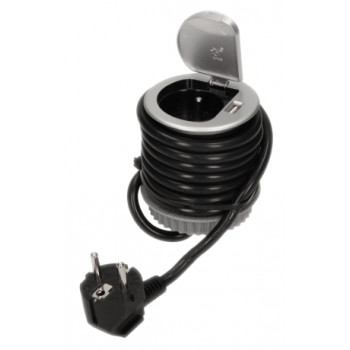 GNIAZDO WPUSZCZANE W BLAT ORNO OR-AE-1373 1x2P+Z + USB